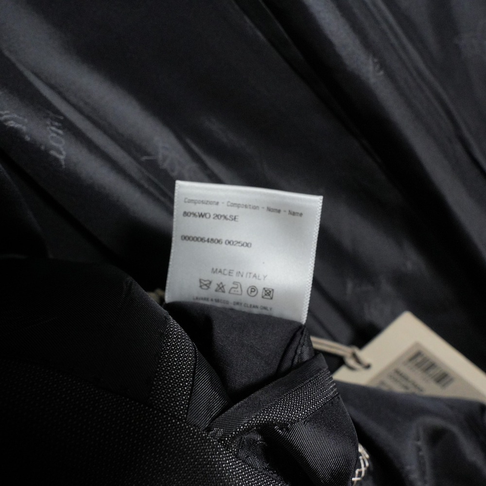 Brioni NM Estense Mens Blazer 42R Charcoal Grey Wool Silk 2-Button Sport Coat IT - Picture 11 of 14